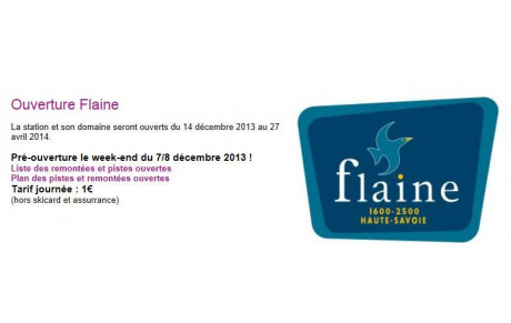 Flaine WE du 7 et 8 décembre
